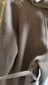 皮爾卡丹（pierre cardin）品牌女裝2025秋冬高端雙面羊絨大衣女中長款韓版新品羊毛呢外套 可可色 【同款】 M 118-138斤 曬單實拍圖