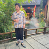 俞兆林中老年人夏季女奶奶裝春秋套裝老太太服裝60-70歲媽媽衣服薄80 藍色套裝升級款【上衣+褲子】 XL 建議 90-105斤 曬單實拍圖