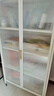 卡詩曼家用鋼制書柜多層落地兒童書架帶門防塵臥室收納柜客廳對開儲物柜 5層-155cm高【高端白-加厚】 長80cm*深42cm 曬單實拍圖