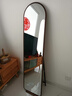 藝世界中古風(fēng)落地全身鏡家用高清穿衣鏡掛墻臥室玻璃鏡服裝店大試衣鏡子 胡桃色40*155實(shí)木底托＋支架款 曬單實(shí)拍圖