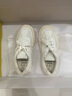 TOOMANYSHOES  【明星同款】 乖乖女厚底運動(dòng)小白鞋增高曲奇餅干百搭休閑板鞋 白色 35 曬單實(shí)拍圖