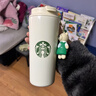星巴克星巴克杯子不銹鋼保溫杯吸管杯玻璃杯馬克杯咖啡杯節日禮物伴手禮 白色簡(jiǎn)約保溫杯 550ml 曬單實(shí)拍圖