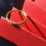 中國珠寶黃金戒指一對情侶冰川指環(huán)足金對戒男女款結婚送老婆生日禮物 男款 1.90g 玫瑰禮盒+可刻字+賀卡代寫 曬單實拍圖
