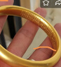 奢名紀古法傳承9999足金包銀手鐲實心黃金鐲子素面心經結婚首飾手環(huán)禮物 蓮花心經手鐲【備注圈口】約40克 曬單實拍圖