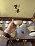鴻運(yùn)享景德鎮(zhèn)新款高端汝窯功夫茶具整套陶瓷泡茶壺蓋碗茶杯茶具套裝禮盒 汝窯紫藤花茶具茶壺套+盤 9件 曬單實(shí)拍圖
