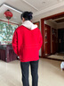 雪夕（XUEXI）媽媽秋裝新款紅色外套大碼上衣中老年女裝洋氣針織開(kāi)衫衣服媽媽裝 曬單實(shí)拍圖