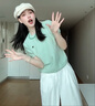 可茵（Keyin）休閑褲女裝套裝2025年夏季新款獨(dú)特絕美小個(gè)子針織T恤女闊腿褲子 上衣+闊腿褲 M 曬單實(shí)拍圖