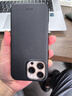 邦克仕（Benks）蘋果16ProMax手機(jī)殼iPhone16Pro有機(jī)硅皮磁吸保護(hù)套新款皮質(zhì)magsafe防摔男女軟殼 輕雅系列-黑武士 iPhone16 Pro Max 曬單實(shí)拍圖