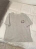 另約睡衣女款夏季純棉短袖短褲2026新款卡通可愛(ài)貓咪可外穿家居服套裝 L402 英文貓咪 淺灰 M 曬單實(shí)拍圖