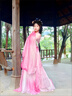 【拽妃】原創(chuàng)唐制漢服女重工刺繡訶子裙繡花大袖衫齊胸襦裙春夏款 拽妃全套 M 曬單實(shí)拍圖