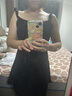 妙奕嘉吊帶連衣裙女黑色純欲裙子女士夏天女裝新款小個子顯瘦遮肚小黑裙 后背打結收腰吊帶短裙【黑色】 M 【建議95-100斤】 曬單實拍圖