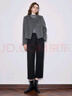初語通勤廓形休閑褲女2024秋冬新款仿毛呢保暖氣質(zhì)九分褲哈倫褲 黑色 XL 曬單實拍圖