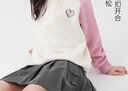 左西女童半身百褶裙子學(xué)院風(fēng)秋裝2025新款兒童校服JK短裙潮 灰色 120 曬單實拍圖