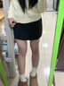 巧丂黑色半身裙女短裙秋冬2025春季小個(gè)子高腰顯瘦通勤a字毛呢包臀裙 黑色短裙 毛呢料 M 【95-105斤】 曬單實(shí)拍圖