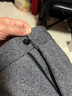 羅蒙（ROMON）淺咖毛呢西裝外套女秋冬2025新款高端氣質(zhì)小個(gè)子職業(yè)厚款西服套裝 深灰色(西裝+褲子) L 曬單實(shí)拍圖