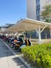 酷辰戶外新能源電動(dòng)汽車充電樁棚鋼膜結(jié)構(gòu)小區(qū)遮雨棚張拉膜景觀停車篷 拉桿型停車棚 曬單實(shí)拍圖
