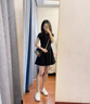 FSHE法式赫本風(fēng)氣質(zhì)黑色連衣裙子女秋季2025新款小個(gè)子收腰顯瘦小黑裙 【黑色連衣裙】掐腰小黑裙【開(kāi)春 L 55/60kg 曬單實(shí)拍圖