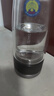 格亞（GEYA）茶水分離機械溫顯玻璃杯茶杯高檔商務(wù)辦公杯子車(chē)載便攜茶水杯 紳士黑【鵝蛋款】350ml 曬單實(shí)拍圖