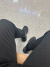 沙馳男鞋 時(shí)尚高端商務(wù)休閑鞋舒適胎牛皮圓頭輕便縫線(xiàn)厚底休閑鞋 黑色（962362137Z） 39 歐碼（國碼40） 曬單實(shí)拍圖