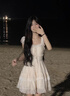 戀的連衣裙夏季法式2025新款公主裙甜妹學(xué)生小個子女生衣服夏天短裙子 杏色 均碼 (可備注碼數(shù)) 曬單實拍圖