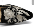 金利來（goldlion）女鞋新中式刺繡花包頭半拖鞋女外穿低跟穆勒鞋G665420289淺綠36 曬單實拍圖