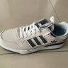 品牌斷碼男鞋秋冬季新款皮面板鞋子男士防水運動(dòng)鞋防滑耐磨休閑鞋 ad520-白灰男款 42 曬單實(shí)拍圖