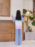 優(yōu)優(yōu)1點(diǎn)（Yoyo one）女童夏季套裝2025新款中大童洋氣韓版夏裝兒童女孩休閑短袖兩件套 15013藍(lán)+18897漸變【夏季天絲】 150 曬單實(shí)拍圖