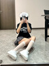Semir厚底小白鞋春季爆款增高休閑麥昆鞋女SFYM251037 白色 38 曬單實拍圖