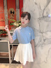 OVE女童套裝夏季2025新款洋氣兒童學(xué)院風(fēng)網(wǎng)球服夏裝大童運動(dòng)時(shí)髦裙子 1566白色 140 140cm 曬單實(shí)拍圖