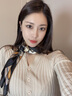 北極絨絲巾女磁吸扣棉麻小方巾春秋百搭護頸領(lǐng)巾三角圍巾新款保暖圍脖冬 橘色駿馬 65X65cm棉麻質(zhì)感 曬單實(shí)拍圖