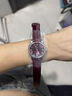天梭（TISSOT）【官方授權(quán)店】 瑞士手表 新款卡森臻我系列1853石英小美人女表 酒紅色皮帶T122.210.16.373.00 曬單實拍圖