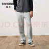 SIMWOOD/簡(jiǎn)木【LS07寬松直筒】340g休閑純色運動(dòng)直筒長(cháng)衛褲SN120134 LS07寬松直筒 黑色 L建議136-150斤 曬單實(shí)拍圖