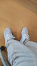 阿迪達(dá)斯adidas三條紋女鞋黑白撞色休閑跑步鞋ID8765 37碼 曬單實(shí)拍圖