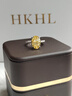 HKHL 925銀黃鉆鴿子蛋戒指女士戒圈簡約百搭時(shí)尚鉆戒婚戒送女朋友禮物 【香檳金】鴿子蛋戒指 港度14-16號 曬單實(shí)拍圖