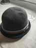 佰薏漁夫帽女秋冬羊毛卷邊盆帽時(shí)尚優(yōu)雅禮帽大頭圍毛呢氈帽保暖 ZY-142-黑色 （經(jīng)典好搭配） 均碼 曬單實(shí)拍圖