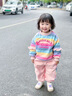 G.DUCKKIDS女童春裝套裝2025新款兒童衣服春秋款小女孩衛(wèi)衣褲子中小童運(yùn)動(dòng)服 粉色 90 適合80-90年齡1-2歲左右 曬單實(shí)拍圖