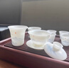 澤名家冰種玉瓷茶具套裝家用新款素?zé)w碗喝茶茶杯功夫茶具套裝 旭日東升茶具套裝 10頭 曬單實(shí)拍圖