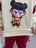 G.DUCKKIDS童裝哪吒衣服男童套裝春秋季2025新款卡通衛(wèi)衣褲子兩件套運(yùn)動(dòng)裝兒 哪吒花邊-女寶寶 90 尺碼1~2歲【 80-90cm】 曬單實(shí)拍圖