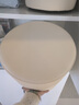 詩(shī)亭閣客廳小凳子家用矮凳軟包沙發(fā)小圓凳化妝凳換鞋凳圓皮墩網(wǎng)紅美甲凳 低款米白色(35寬*40高) 曬單實(shí)拍圖