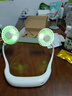 魔桔 掛脖風(fēng)扇USB便攜式小型電風(fēng)扇懶人學(xué)生可充電迷你低噪輕音運動(dòng)桌面隨身手持掛脖子網(wǎng)紅款廚房降溫 白色（七彩燈款） 曬單實(shí)拍圖