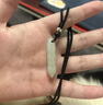 皇玉臣和田玉文昌筆吊墜玉石項鏈白玉飾品掛件初中高中畢業(yè)禮物男女 和田玉文昌筆【尺寸約8*36MM】 曬單實(shí)拍圖