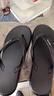 李寧（LI-NING）游泳拖鞋人字拖男女輕便防滑可穿情侶必備游泳裝備 黑色 44 曬單實(shí)拍圖