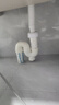 PVC存水彎帶檢查口U型PVC管排水管U彎配件管件50/75/110mm 防臭彎 50型-180°U彎一套 曬單實(shí)拍圖