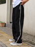 卡賓LOGO繡花休閑褲25春夏定制側(cè)邊織帶運(yùn)動(dòng) 煤黑色01 XL/180/52  曬單實(shí)拍圖