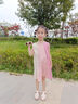 班喜迪女童連衣裙夏裝2025新款洋氣兒童公主裙女寶寶背心裙夏季小童裙子 粉色 120 曬單實拍圖