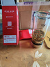 萬象（WANXIANG）加厚單層玻璃杯男士大容量便攜式車載帶濾網(wǎng)茶杯高檔商務(wù)辦公水杯 U928適中款-云紋黑470ml 曬單實拍圖