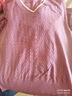 恒源祥V領(lǐng)真絲短袖t恤女2025新款夏季媽媽女裝洋氣薄款桑蠶絲上衣針織衫 紫色 4XL 【建議 150-160斤】 曬單實(shí)拍圖