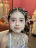 JOYAGE六一兒童舞臺妝閃鉆臉上貼面飾品亮片化妝貼臉部眼妝淚亮鉆蝴蝶妝 1盒18款送膠水+鑷子+取鉆筆 36g 曬單實拍圖
