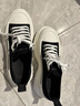 亞歷山大.麥昆（ALEXANDER MCQUEEN）禮物男鞋厚底增高百搭休閑鞋黑白帆布鞋705660 W4AAQ 1070 39.5 曬單實(shí)拍圖