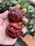 小葉紫檀手工紅木雕瑞獸貔貅保健球手把件男士隨身把玩件送禮健身 紫檀木雕貔貅手球4.0一對禮盒裝 曬單實拍圖